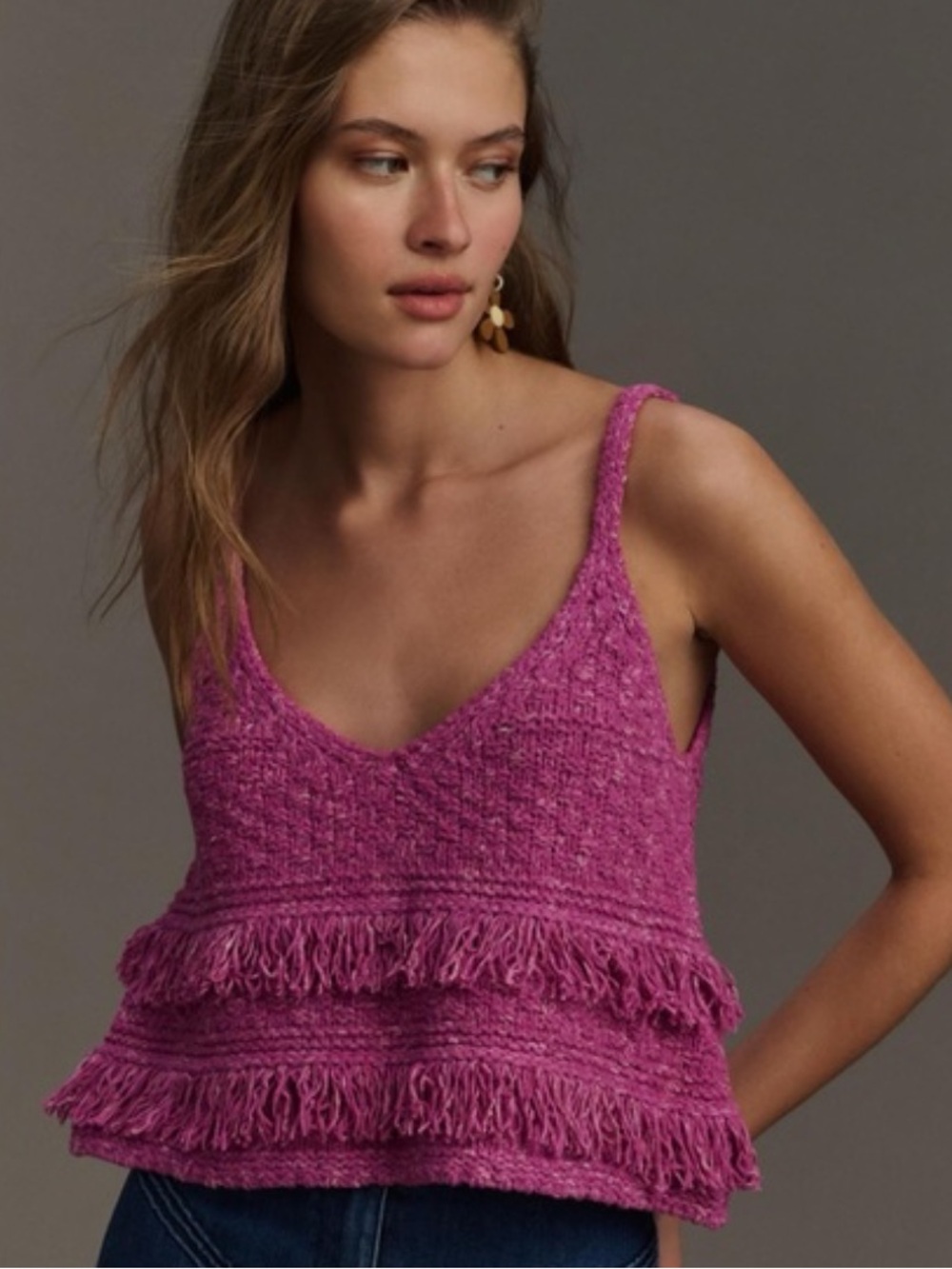 Anthro Pilcro Stitchwork Baby Sweater Tank